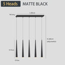 GobekUsa Black LED Ceiling Chandelier: Stylish Staircase Lighting for Home Decor & Living Room