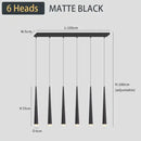 GobekUsa Black LED Ceiling Chandelier: Stylish Staircase Lighting for Home Decor & Living Room