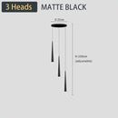 GobekUsa Black LED Ceiling Chandelier: Stylish Staircase Lighting for Home Decor & Living Room
