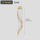 GobekUsa Black LED Ceiling Chandelier: Stylish Staircase Lighting for Home Decor & Living Room