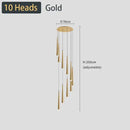 GobekUsa Black LED Ceiling Chandelier: Stylish Staircase Lighting for Home Decor & Living Room