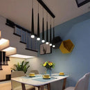 GobekUsa Black LED Ceiling Chandelier: Stylish Staircase Lighting for Home Decor & Living Room