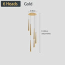 GobekUsa Black LED Ceiling Chandelier: Stylish Staircase Lighting for Home Decor & Living Room