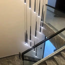 GobekUsa Black LED Ceiling Chandelier: Stylish Staircase Lighting for Home Decor & Living Room