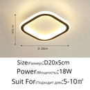 GobekUsa Black Led Ceiling Light for Home Entryway - Modern Balcony Indoor Lamp