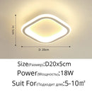 GobekUsa Black Led Ceiling Light for Home Entryway - Modern Balcony Indoor Lamp