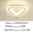 GobekUsa Black Led Ceiling Light for Home Entryway - Modern Balcony Indoor Lamp