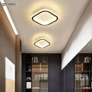 GobekUsa Black Led Ceiling Light for Home Entryway - Modern Balcony Indoor Lamp