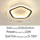 GobekUsa Black Led Ceiling Light for Home Entryway - Modern Balcony Indoor Lamp