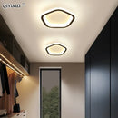GobekUsa Black Led Ceiling Light for Home Entryway - Modern Balcony Indoor Lamp