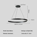 GobekUsa Black LED Chandelier Pendant Light for Foyer Stairs Bar, Minimalist Indoor Hanging Lamp