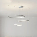 GobekUsa Black LED Chandelier Pendant Light for Foyer Stairs Bar, Minimalist Indoor Hanging Lamp