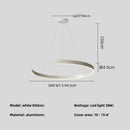 GobekUsa Black LED Chandelier Pendant Light for Foyer Stairs Bar, Minimalist Indoor Hanging Lamp