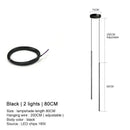 GobekUsa Black LED Chandelier Pendant Lights for Dining Room and Bedroom