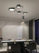 GobekUsa Black LED Chandeliers for Living Dining Bedroom Hall Kitchen: Modern, Simple Indoor Lighting