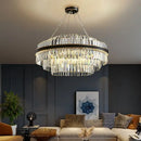 GobekUsa Black LED Crystal Chandelier for Dining Room Luxury Design