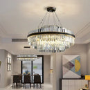GobekUsa Black LED Crystal Chandelier for Dining Room Luxury Design
