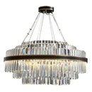 GobekUsa Black LED Crystal Chandelier for Dining Room Luxury Design