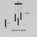 GobekUsa Black LED Crystal Staircase Chandelier: Modern Nordic Design, Creative Island Hanging Lamp