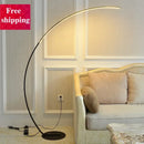 GobekUsa Black LED Dimming Floor Lamp for Bedroom and Living Room