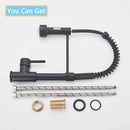 GobekUsa Black LED Kitchen Faucet Pull Down Mixer Tap 360° Rotation Stream Sprayer