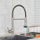 GobekUsa Black LED Kitchen Faucet Pull Down Mixer Tap 360° Rotation Stream Sprayer