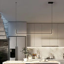 GobekUsa Black LED Pendant Chandelier for Dining Room Kitchen Bar Decor