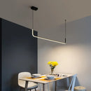 GobekUsa Black LED Pendant Chandelier for Dining Room Kitchen Bar Decor