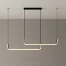 GobekUsa Black LED Pendant Chandelier for Dining Room Kitchen Bar Decor