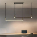 GobekUsa Black LED Pendant Chandelier for Dining Room Kitchen Bar Decor