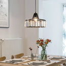 GobekUsa Black LED Pendant Chandelier for Kitchen Dining Room, Modern Nordic Design