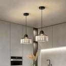 GobekUsa Black LED Pendant Chandelier for Kitchen Dining Room, Modern Nordic Design