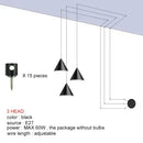 GobekUsa Black LED Pendant Chandelier for Modern Bedroom Dining Room Art Decor