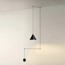 GobekUsa Black LED Pendant Chandelier for Modern Bedroom Dining Room Art Decor