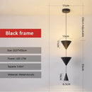 GobekUsa Black LED Pendant Chandeliers for Modern Nordic Home Decor