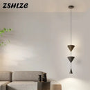 GobekUsa Black LED Pendant Chandeliers for Modern Nordic Home Decor
