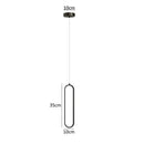 GobekUsa Black LED Pendant Light: Elegant Bedroom Hanging Lamp, Small Chandelier