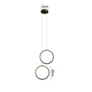 GobekUsa Black LED Pendant Light: Elegant Bedroom Hanging Lamp, Small Chandelier