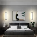 GobekUsa Black LED Pendant Light: Elegant Bedroom Hanging Lamp, Small Chandelier