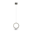 GobekUsa Black LED Pendant Light: Elegant Bedroom Hanging Lamp, Small Chandelier