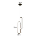 GobekUsa Black LED Pendant Light: Elegant Bedroom Hanging Lamp, Small Chandelier