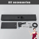 GobekUsa Black LED Shower Column with Massage Jets and Waterfall Mixer Tap