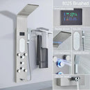 GobekUsa Black LED Shower Faucet SPA Massage Jet Rain Panel Bidet Sprayer Tap