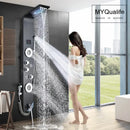 GobekUsa Black LED Shower Faucet SPA Massage Jet Rain Panel Bidet Sprayer Tap