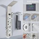 GobekUsa Black LED Shower Faucet SPA Massage Jet Rain Panel Bidet Sprayer Tap