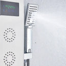 GobekUsa Black Led Shower Panel 5-Function Wall Mount Bathroom Shower Faucet