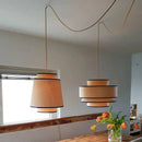 GobekUsa Black LED Strip Pendant Light for Dining Living Room Kitchen Office Bar