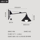 GobekUsa Black LED Swing Arm Wall Lamp for Outdoor Decor in Bedroom, Balcony & Aisle