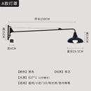 GobekUsa Black LED Swing Arm Wall Lamp for Outdoor Decor in Bedroom, Balcony & Aisle