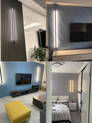 GobekUsa Black LED Wall Lamp for Bedroom Living Room Aisle Sofa Background